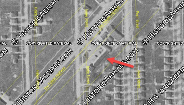 Town & Country Motel (Town and Country Motel) - 1951 Aerial (newer photo)